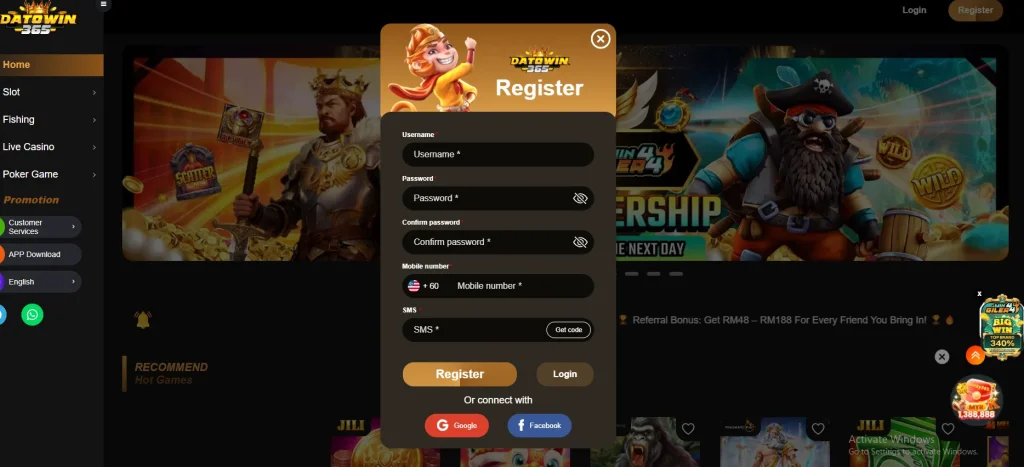 DATOWIN365 REGISTRATION 